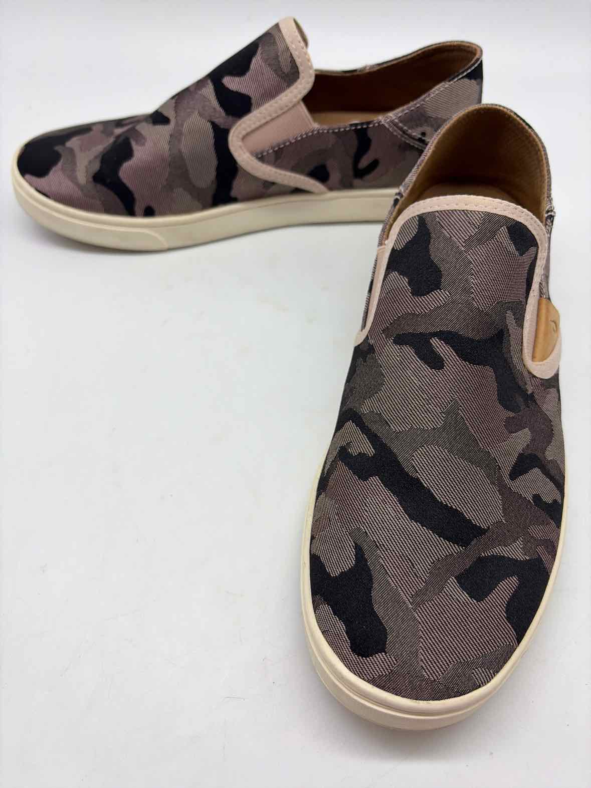 Pre-Owned Olukai Grey Size 9.5 Slip On Flats | True Fashionistas.