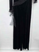 Pre-Owned Sara Campbell Black Size Large Velvet Long Sleeve Jumpsuit | True Fashionistas.