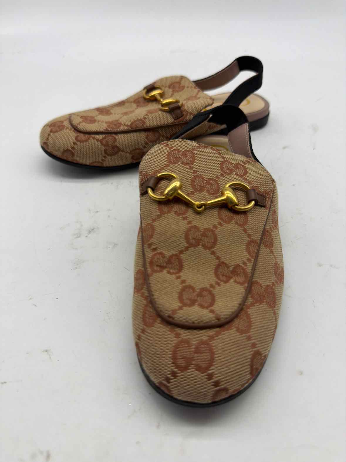 Pre-Owned Gucci Tan Child Size 31 Size 31 Child Shoe Size 31 Girl's Shoes | True Fashionistas.