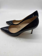 Pre-Owned Manolo Blahnik Navy Size 10 Patent Leather Pump Heels | True Fashionistas.