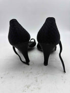 Pre-Owned Chanel Black Size 6 Ankle Strap Heels | True Fashionistas.