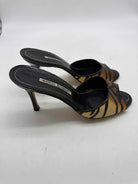 Pre-Owned Manolo Blahnik Black Size 37.5 Mule Heels | True Fashionistas.