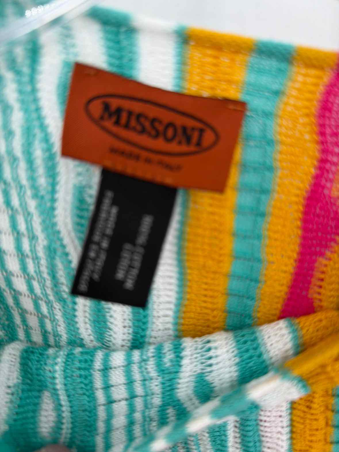 Missoni Blue Size One Size Knit Poncho Sweater | True Fashionistas.