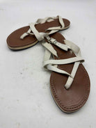 Pre-Owned Gucci White Size 7.5 Strappy Sandals | True Fashionistas.