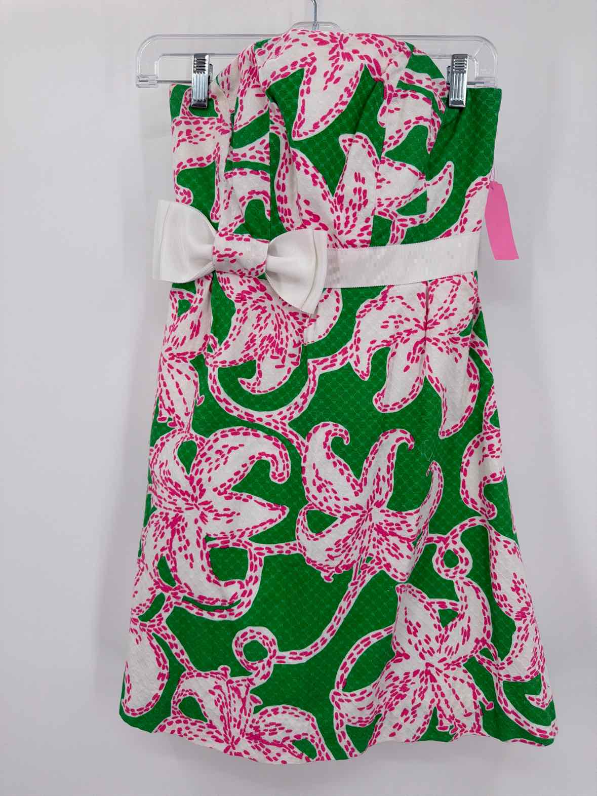 Pre-Owned Lilly Pulitzer Green Size 00 Short Strapless Dress | True Fashionistas.