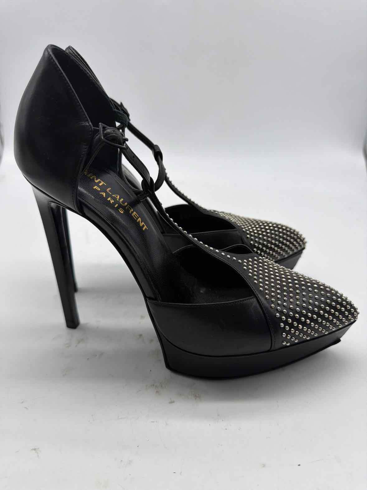 Pre-Owned Saint Laurent Black Size 6 Stiletto Heels | True Fashionistas.