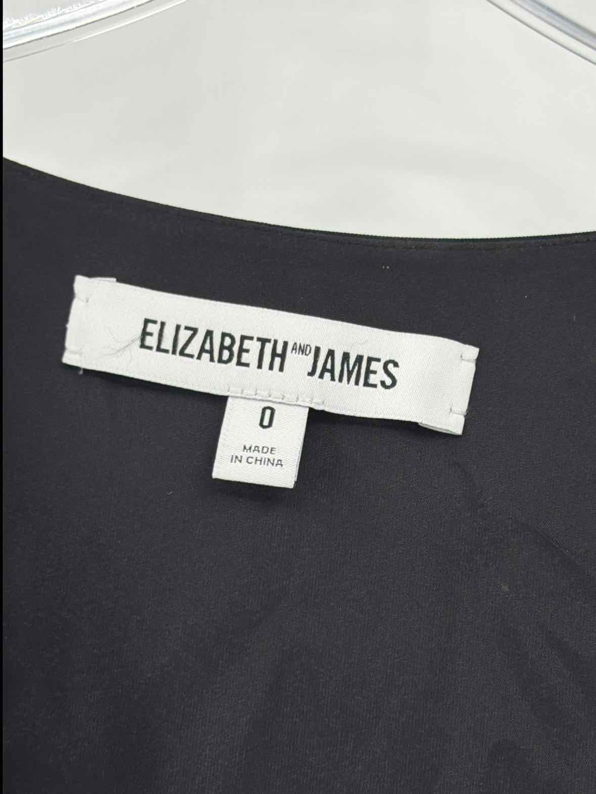 Pre-Owned Elizabeth and James Black Size 0 Short Sleeveless Dress | True Fashionistas.