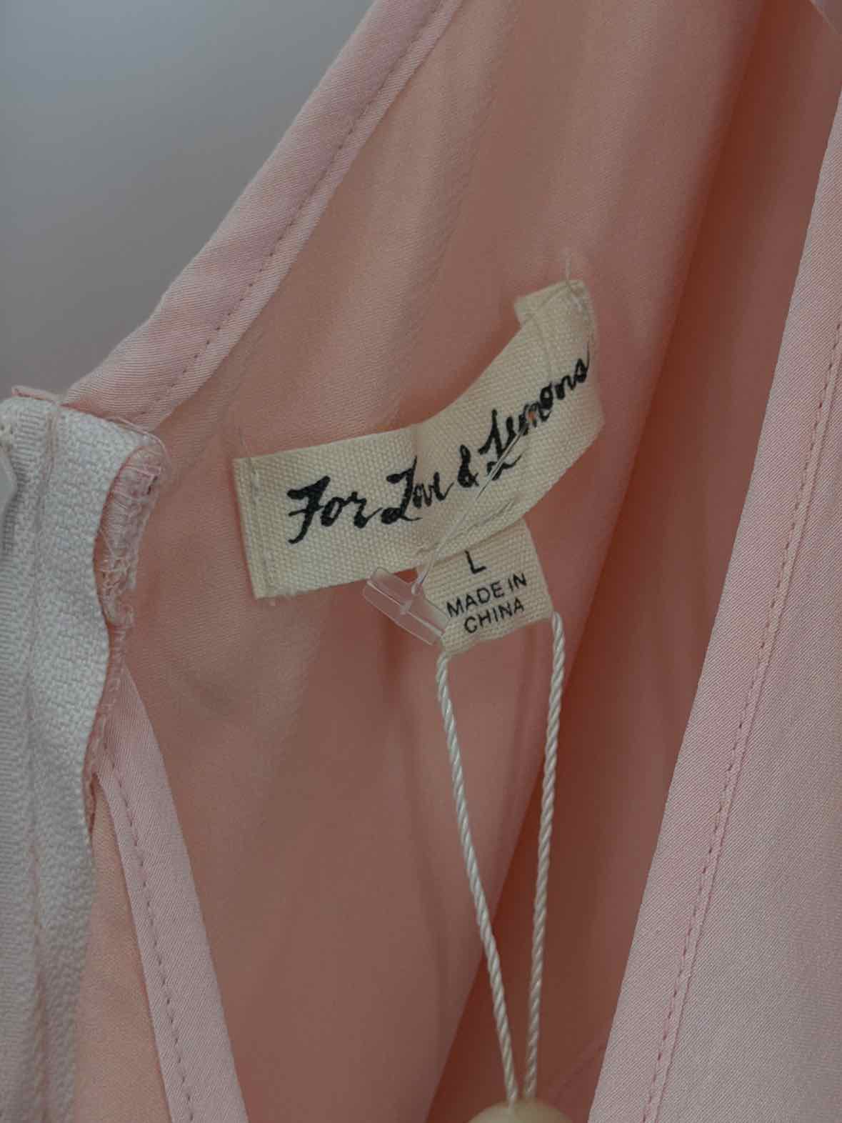 Pre-Owned For Love & Lemons Pink Size Large Short Sleeveless Dress | True Fashionistas.