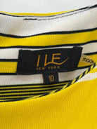 Pre-Owned ILE Yellow Size 10 Short Sleeveless Dress | True Fashionistas.