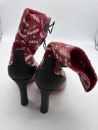 Pre-Owned Christian Louboutin Red Size 36.5 Ankle Boot Ankle Boot | True Fashionistas.