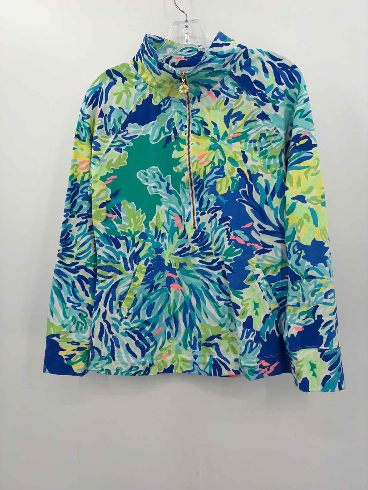 Lilly Pulitzer Blue Size Medium Sweatshirt | True Fashionistas.