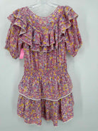 Pre-Owned Love Shack Fancy Pink Size Large Short Short Sleeve Dress | True Fashionistas.