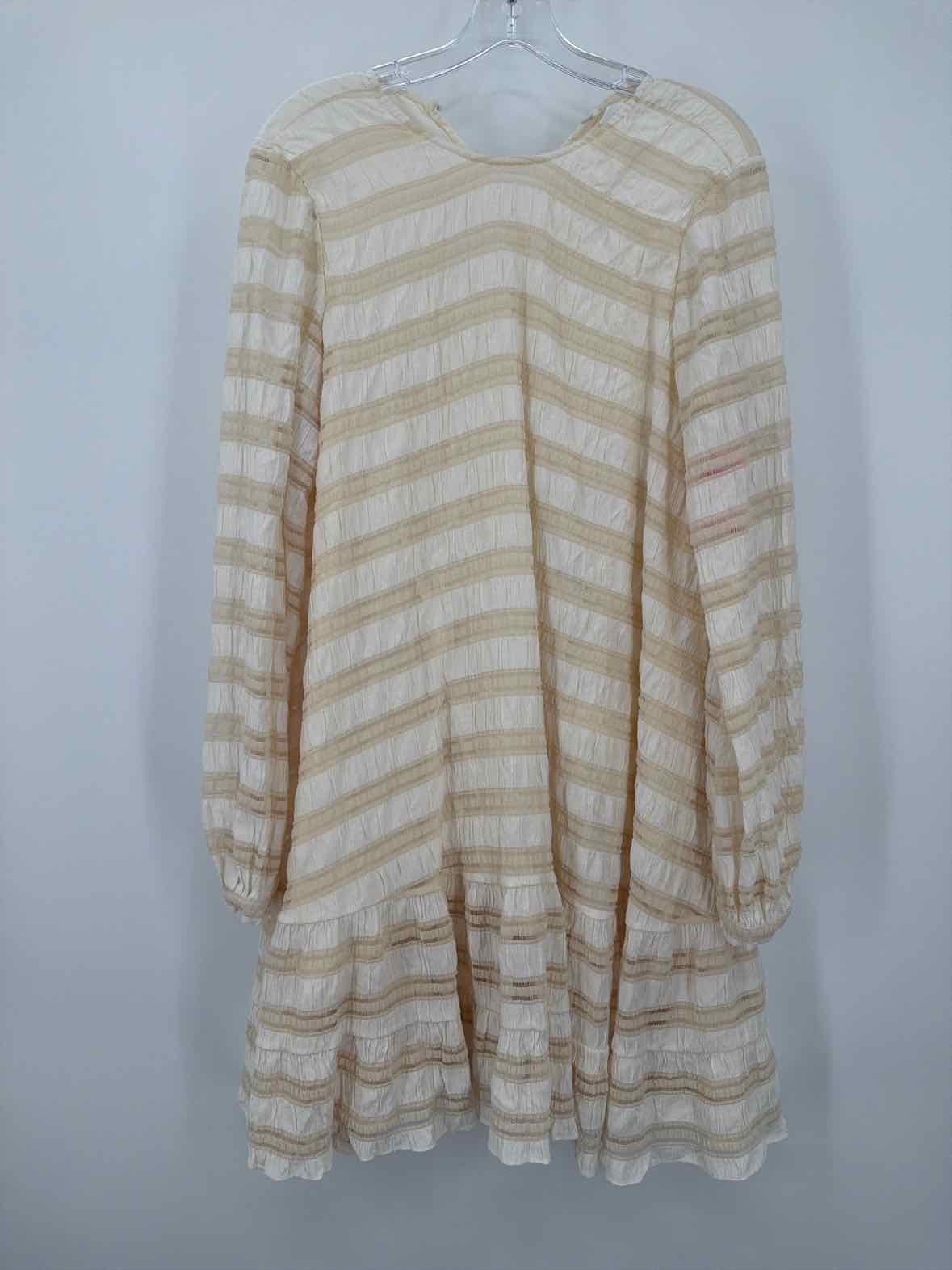 Pre-Owned Anine Bing Ivory Size Small Short Long Sleeve Dress | True Fashionistas.
