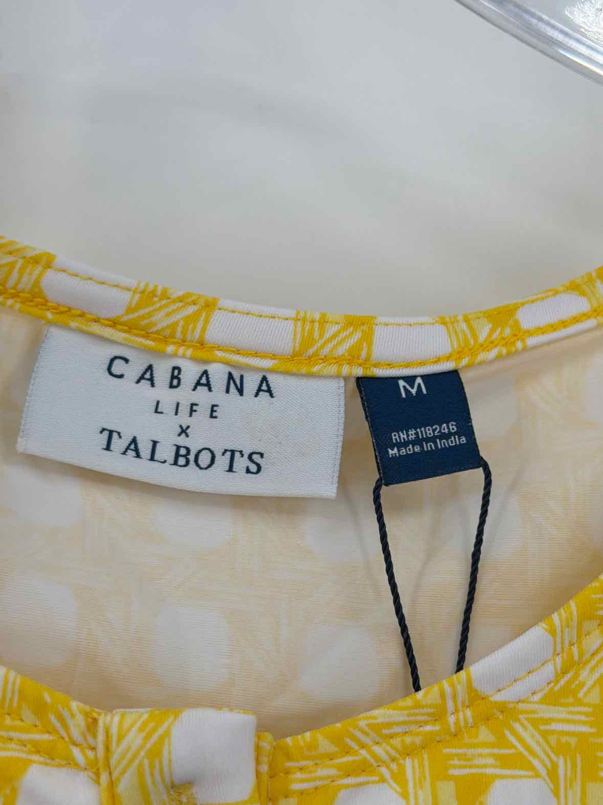 Pre-Owned Cabana Life x Talbots Yellow Size Medium Short Sleeveless Dress | True Fashionistas.