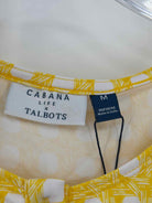 Pre-Owned Cabana Life x Talbots Yellow Size Medium Short Sleeveless Dress | True Fashionistas.