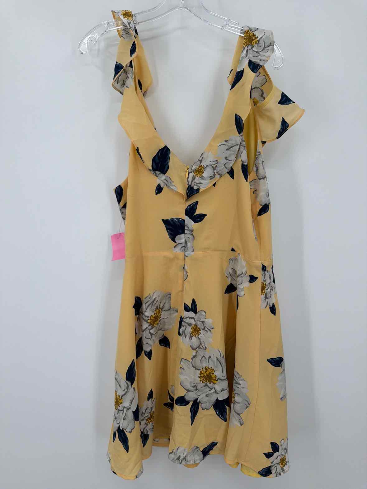 Pre-Owned JOA Los Angeles Yellow Size Medium Short Sleeveless Dress | True Fashionistas.