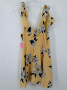 Pre-Owned JOA Los Angeles Yellow Size Medium Short Sleeveless Dress | True Fashionistas.