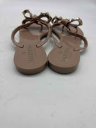 Pre-Owned Valentino Tan Size 36 Jelly Rockstud Thong Sandals | True Fashionistas.