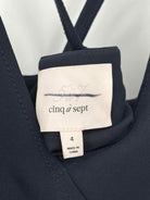 Pre-Owned Cinq a Sept Navy Size 4 Short Sleeveless Dress | True Fashionistas.
