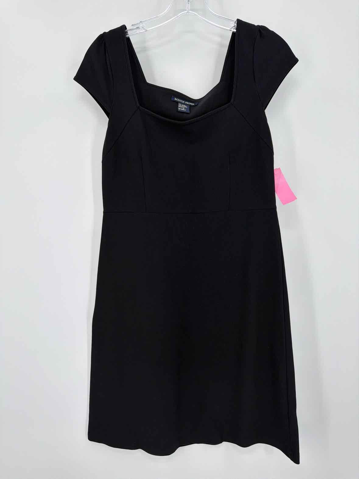 Pre-Owned Boston Proper Black Size 8 Short Sleeveless Dress | True Fashionistas.