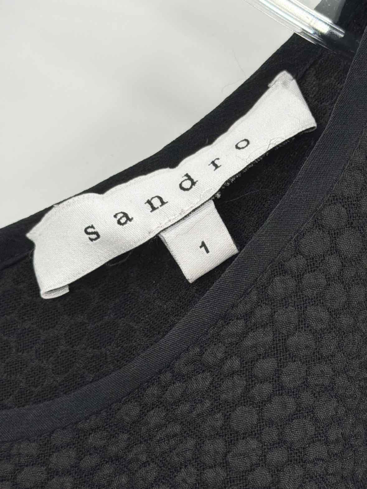 Pre-Owned Sandro Black Size 1/Small Tank Top | True Fashionistas.