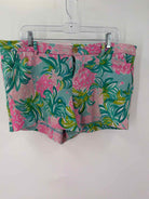 Pre-Owned Lilly Pulitzer Blue Size 14 Printed Shorts | True Fashionistas.
