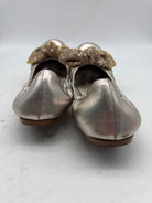 Pre-Owned Louis Vuitton Gold Size 6 Slip On Flats | True Fashionistas.