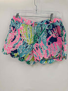 Pre-Owned Lilly Pulitzer Blue Size 00 Buttercup Printed Shorts | True Fashionistas.