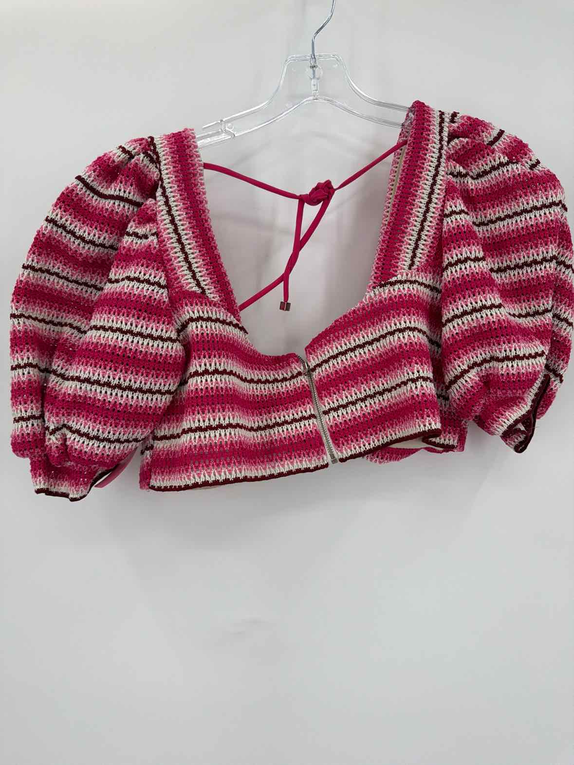 Pre-Owned PatBO Pink Size 12 Cropped Blouse | True Fashionistas.