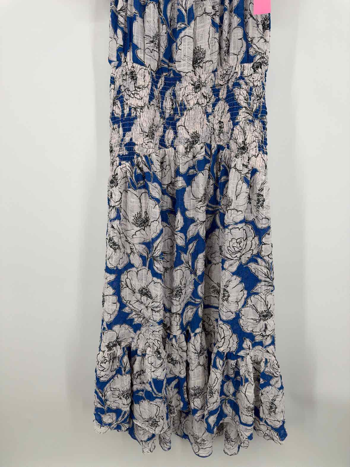 Pre-Owned Misa Blue Size XS Long Short Sleeve Dress | True Fashionistas.