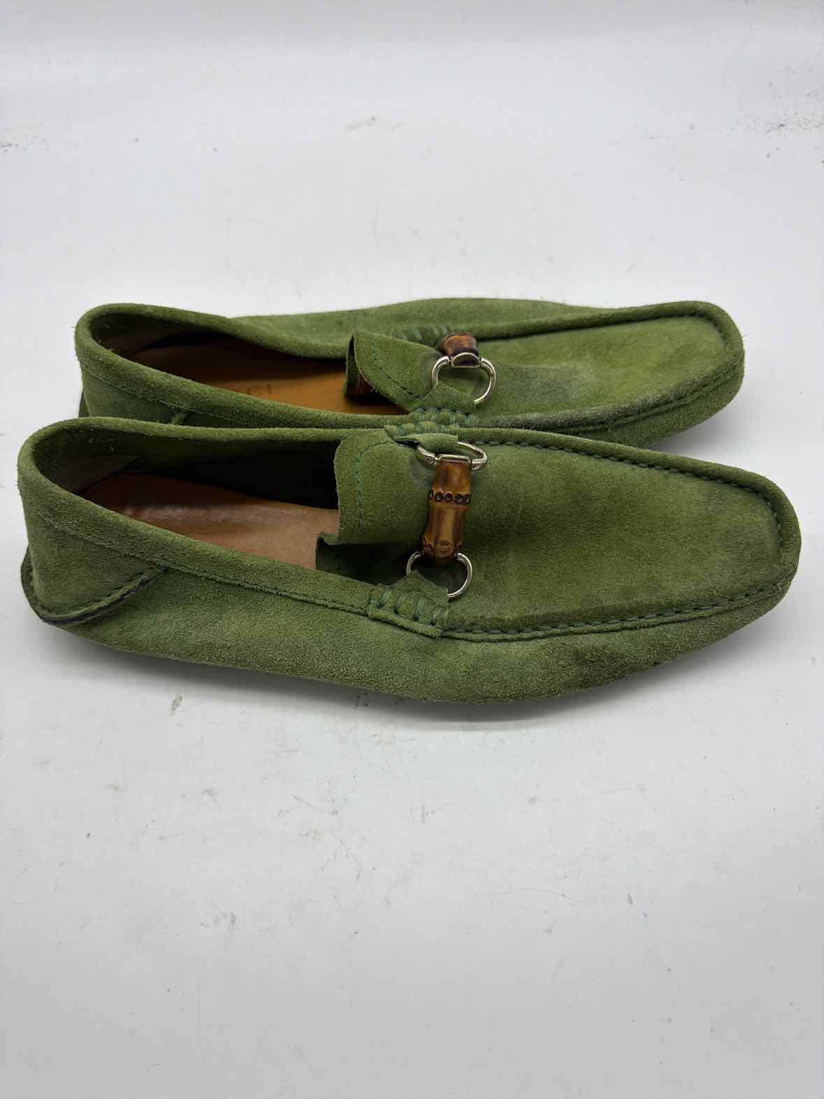 Pre-Owned Gucci Green 9.5 drivers Men's Slip On | True Fashionistas.