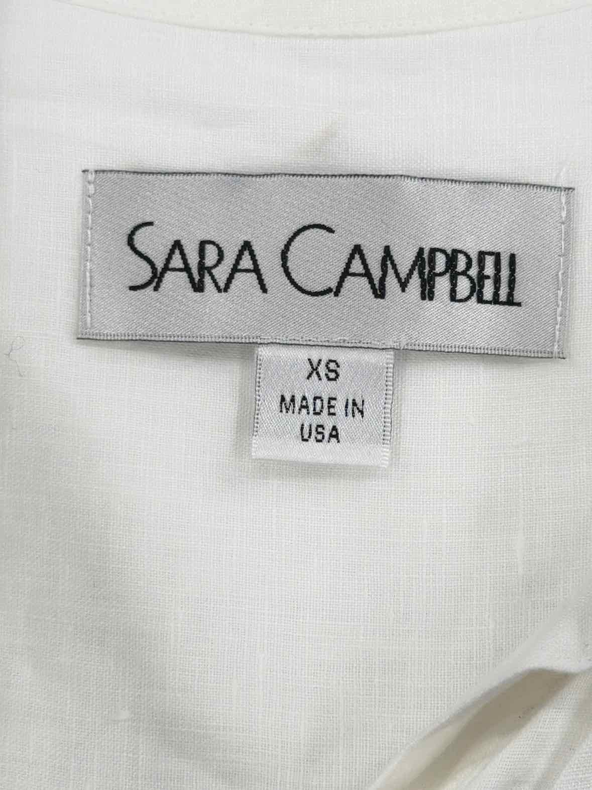 Pre-Owned Sara Campbell White Size XS Tunic Blouse | True Fashionistas.