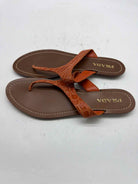 Pre-Owned Prada Orange Size 40 Thong Sandals | True Fashionistas.