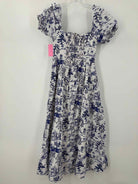 Pre-Owned O.P.T. Blue Size Small Long Short Sleeve Dress | True Fashionistas.