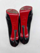 Pre-Owned Christian Louboutin Black Size 9 Patent Leather Stiletto Heels | True Fashionistas.