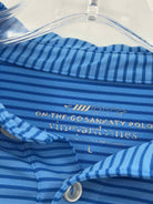 Vineyard Vines Blue Stripe Size Large Men's Polo Shirt | True Fashionistas.