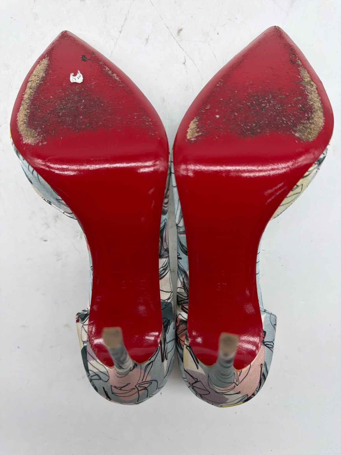 Pre-Owned Christian Louboutin Blue Size 38 D'orsay Heels | True Fashionistas.