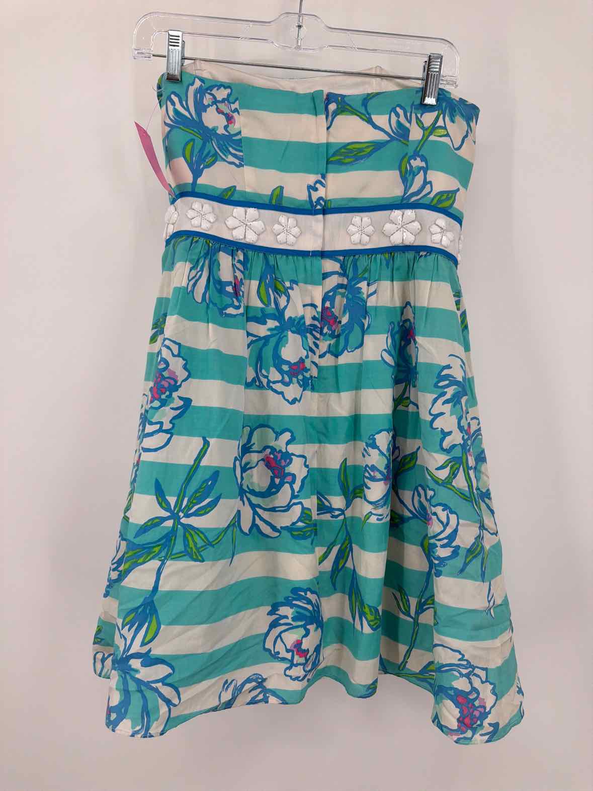 Pre-Owned Lilly Pulitzer Blue Size 4 Short Strapless Dress | True Fashionistas.