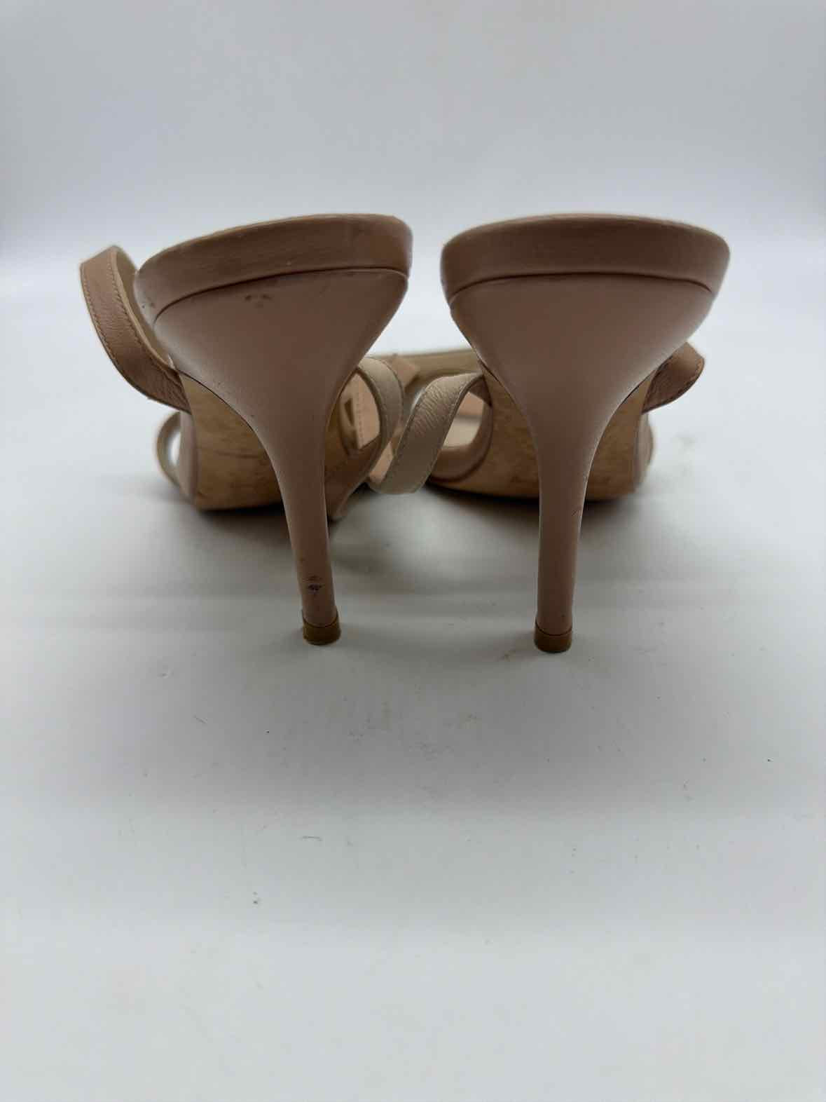 Pre-Owned Elizabeth and James Tan Size 6.5 Strappy Heels | True Fashionistas.