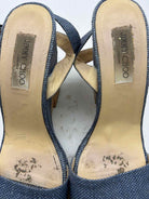 Pre-Owned Jimmy Choo Blue Size 41 Wedge Heels | True Fashionistas.