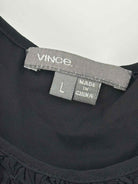 Pre-Owned Vince Black Size Large Short Sleeveless Dress | True Fashionistas.