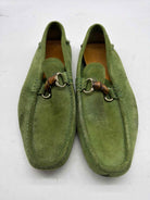 Pre-Owned Gucci Green 9.5 drivers Men's Slip On | True Fashionistas.