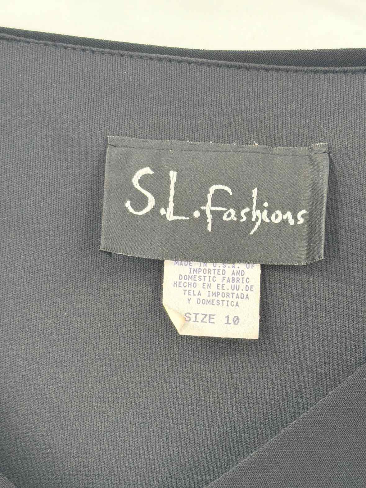 Pre-Owned SL Fashions Black Size 10 Long Evening Gown | True Fashionistas.