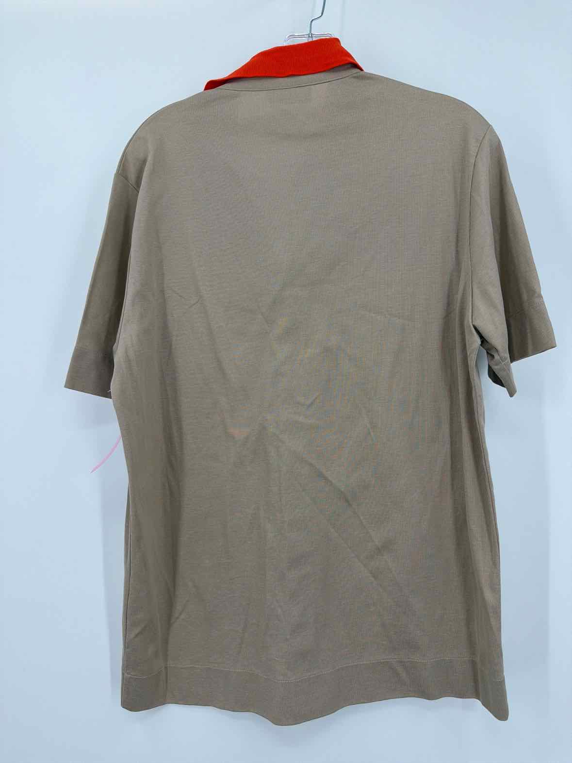 Pre-Owned Prada Tan XL Men's Short Sleeve Shirt | True Fashionistas.