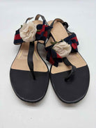 Pre-Owned Gucci Black Size 40 Thong Flats | True Fashionistas.