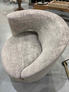 Interlude Home Gray Fabric Living Room Chair | True Fashionistas.