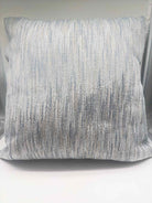 Blue Sandpaper Striped Pillow | True Fashionistas.