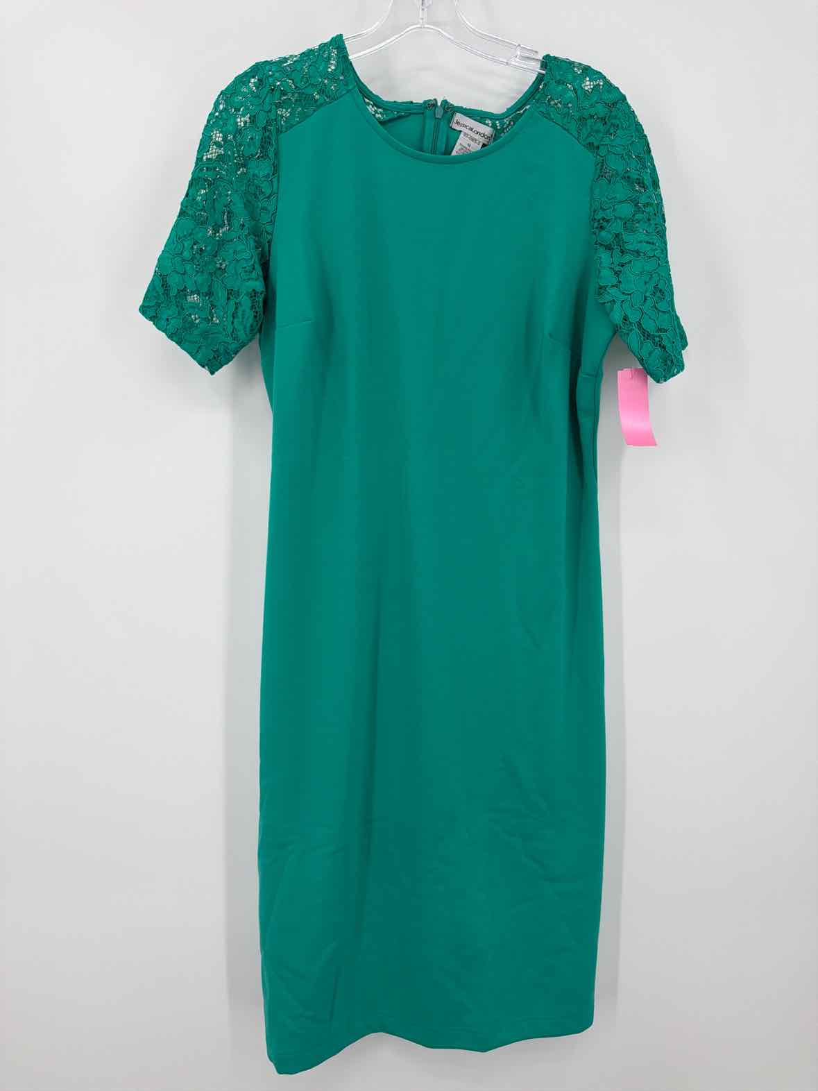 Pre-Owned Jessica London Green Size 12 Short Short Sleeve Dress | True Fashionistas.