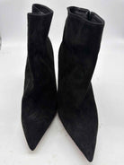 Pre-Owned Christian Louboutin Black Size 9.5 Suede Ankle Boot Boots | True Fashionistas.