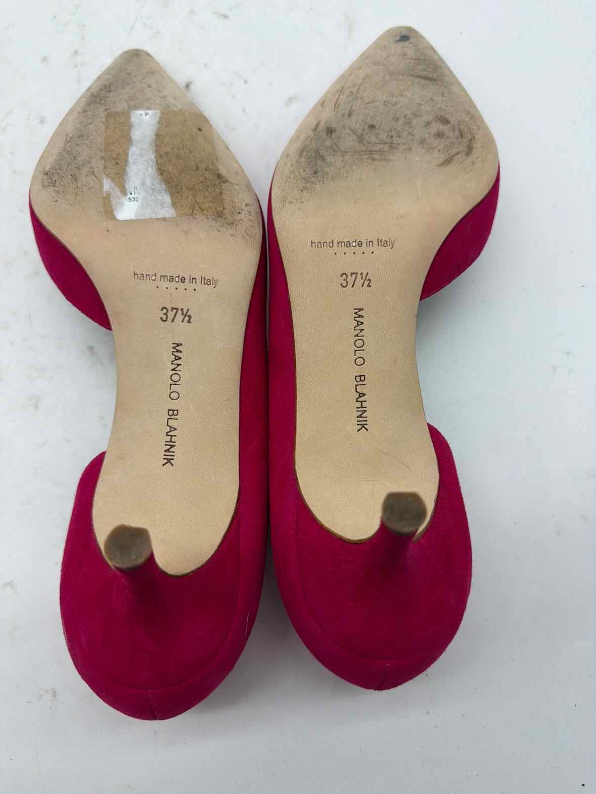 Pre-Owned Manolo Blahnik Pink Size 7.5 D'orsay Heels | True Fashionistas.
